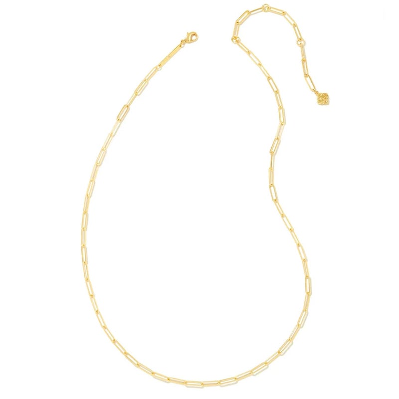 Kendra Scott Courtney Paperclip Necklace in 14k Gold-Plated Brass, Fashion Jewelry for Women - Image 2