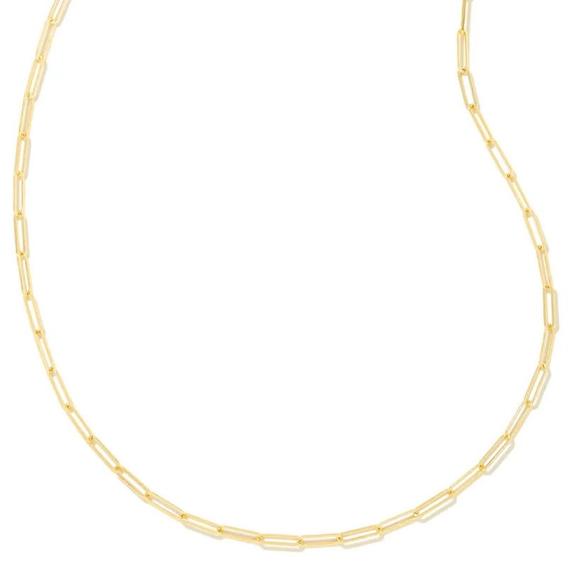 Kendra Scott Courtney Paperclip Necklace in 14k Gold-Plated Brass, Fashion Jewelry for Women - Image 1
