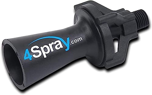 4Spray Eductor Nozzle BSPT Fluid Mixing Eductors Glass Reinforced Polypropylene Minimal Maintenance and Clog Resistant Tank Mixing Agitation Nozzles 12 inch 1 Count - Image 1