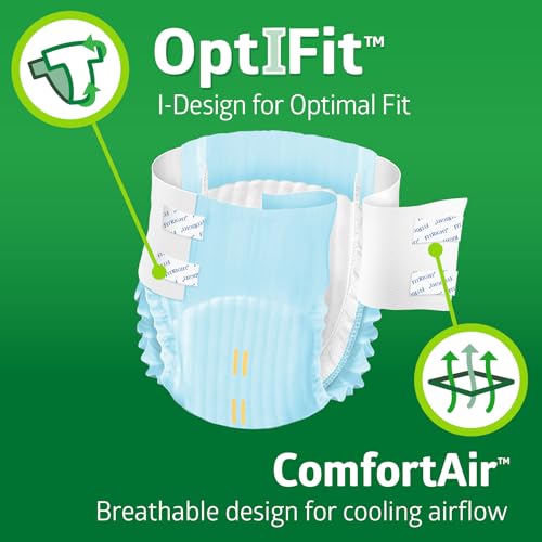 FitRight Extra Adult Diapers Disposable Incontinence Briefs LeakProof Diaper Absorbent Briefs for Men and Women Maximum Protection Large 44 56 in 20 Briefs per Bag - Image 5