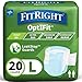FitRight Extra Adult Diapers Disposable Incontinence Briefs LeakProof Diaper Absorbent Briefs for Men and Women Maximum Protection Large 44 56 in 20 Briefs per Bag - Image 1