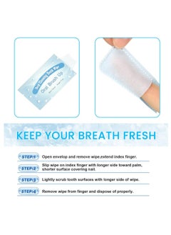 Y&D Ultra Hydrating Premium Teenage Wipes Oral Cleaning Brush Disposable Tooth Brush Finger Teeth Wipes 50 Pieces 100% Biodegradable Hypoallergenic 0% Plastic Sensitive Protect Water Wipe  - Image 2