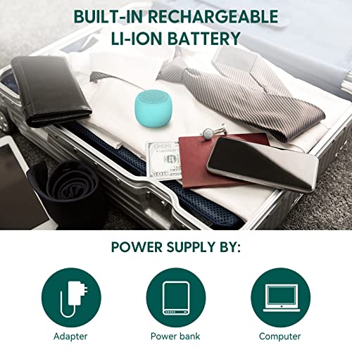 BABELIO آلة الضوضاء البيضاء بابلية للبالغين والأطفال والرضع، صغيرة، 15 صوتًا غير متكرر، مؤقت، وظيفة ذاكرة، سهلة الحمل والسفر، لون سماوي - Image 5