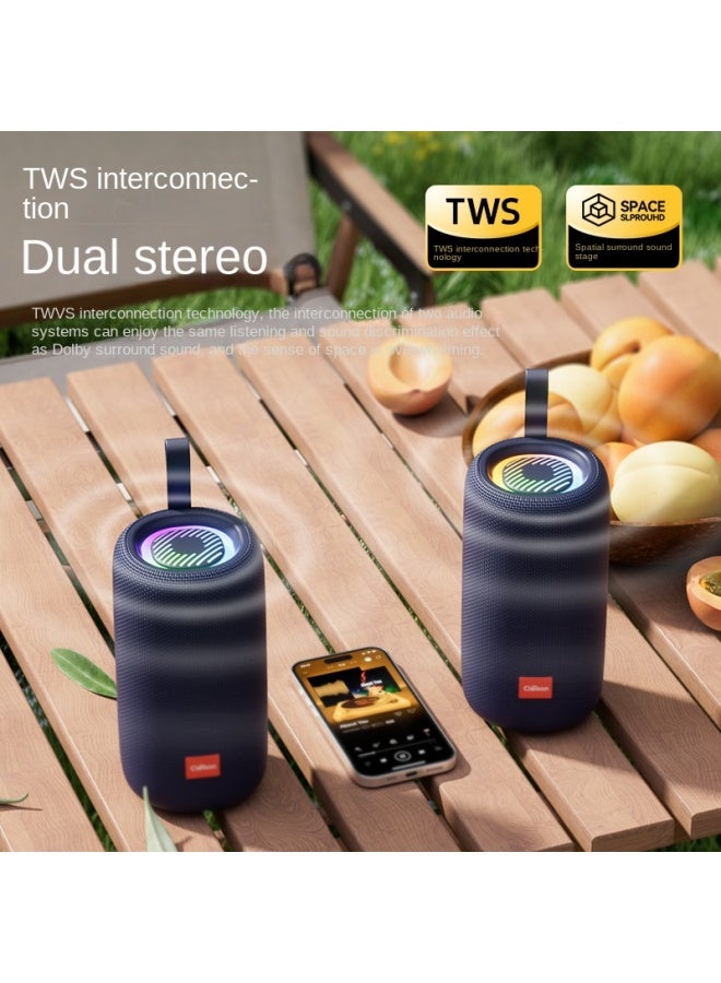 Top Configuration Smart Edition [80w Ultra-large Volume ★ Dolby Atmos Surround Sound ★ Super Heavy  Bluetooth Speaker Large Volume High Sound Quality Portable Outdoor Car Bass Speaker Mini Audio