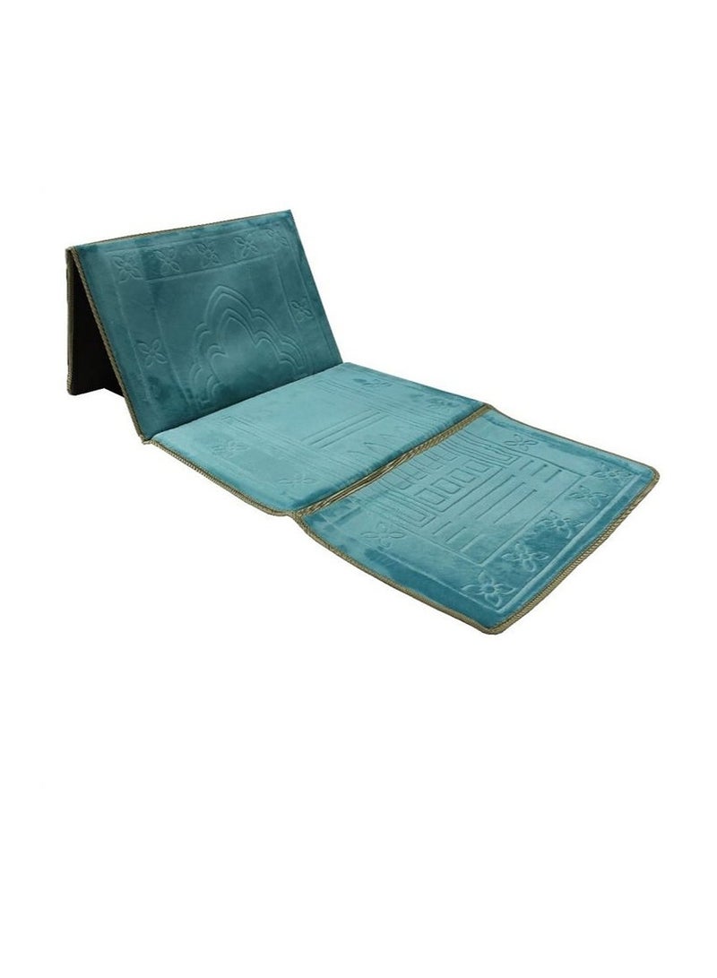 Sundus Foldable Prayer Mat – Turquiose - Image 1