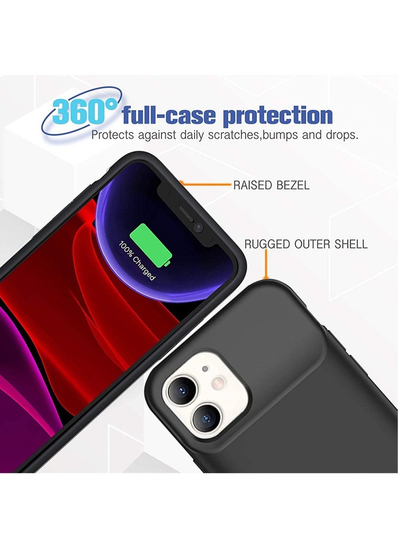 Raxoom Battery Case for iPhone 11, Newest 4000mAh Slim Portable Protective Charging case Compatible with iPhone 11 (6.1 inch) Rechargeable Battery Pack Charger Case (Black) - Image 5