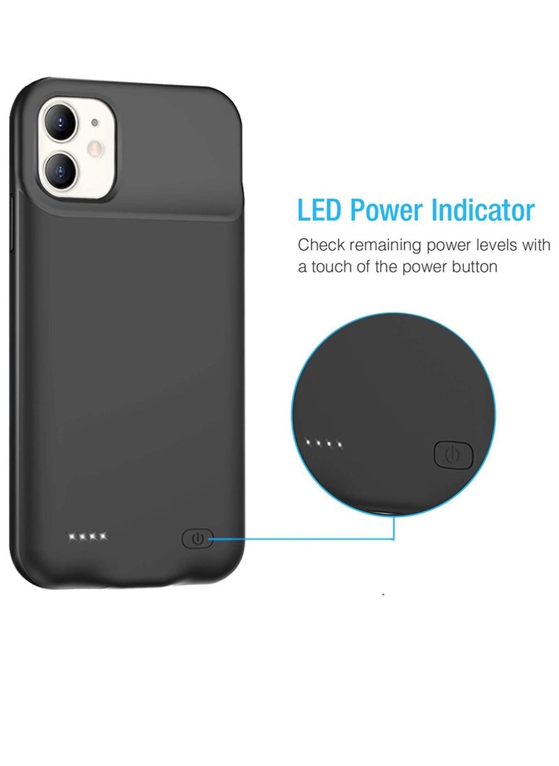 Raxoom Battery Case for iPhone 11, Newest 4000mAh Slim Portable Protective Charging case Compatible with iPhone 11 (6.1 inch) Rechargeable Battery Pack Charger Case (Black) - Image 2