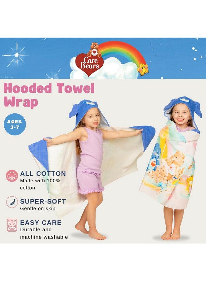 Franco Care Bears Retro Kids Super Soft Bath/Pool/Beach Soft Cotton Terry Hooded Towel Wrap, 24 in x 50 in, (Officially Licensed Product) By Franco - Image 2