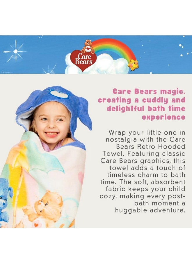 Franco Care Bears Retro Kids Super Soft Bath/Pool/Beach Soft Cotton Terry Hooded Towel Wrap, 24 in x 50 in, (Officially Licensed Product) By Franco - Image 4