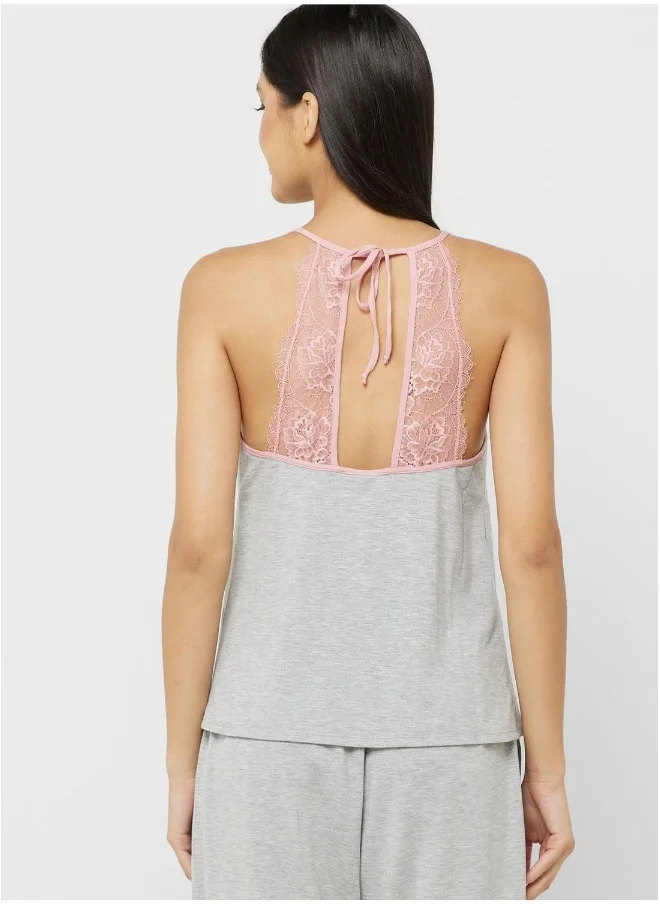 Isla & Evie Strap Lace Detail Nightie