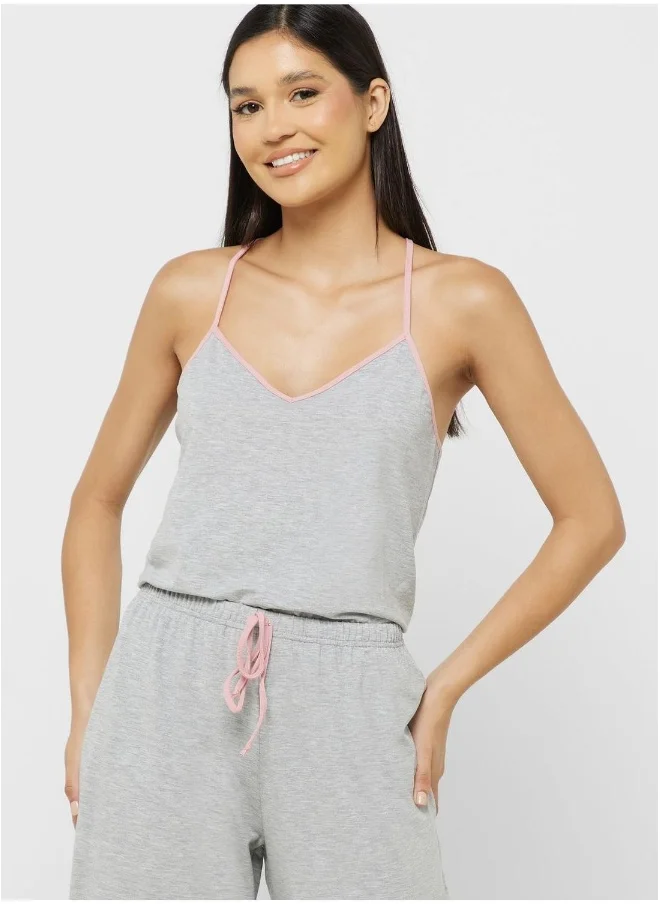 Isla & Evie Strap Lace Detail Nightie