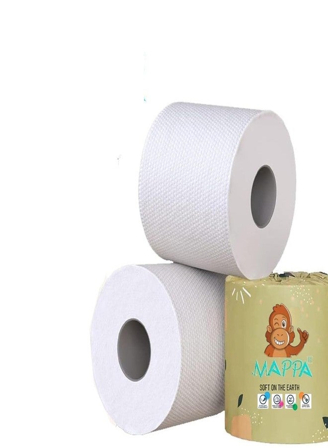MAPPA 2 Ply Toilet Paper Rolls - Bulk Pack of 80 (120 Sheets/Roll, 9600 Total Sheets) | Soft Bathroom Tissue - Image 1