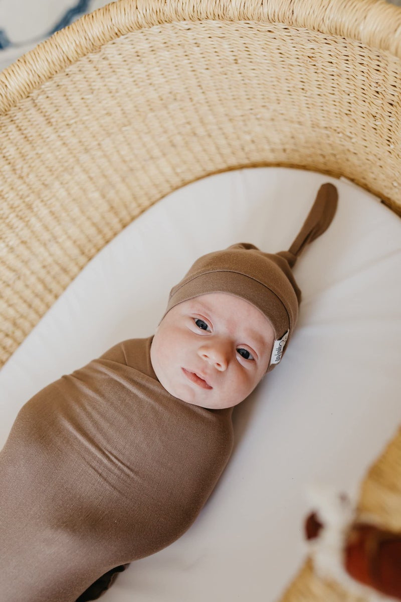 Copper Pearl Baby Swaddle Blanket - Premium Knit Baby Blanket, Large Soft Stretchy Receiving Blankets for Baby Boy and Girl, Swaddles for Newborn, Infant, and Toddler (Gobi) - Image 5