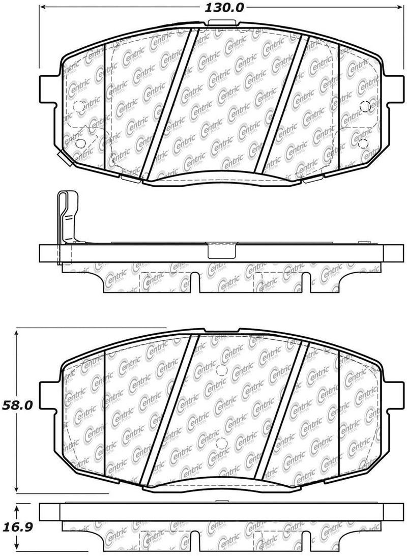 StopTech 103.13970 Ceramic Brake Pad Set - Image 3