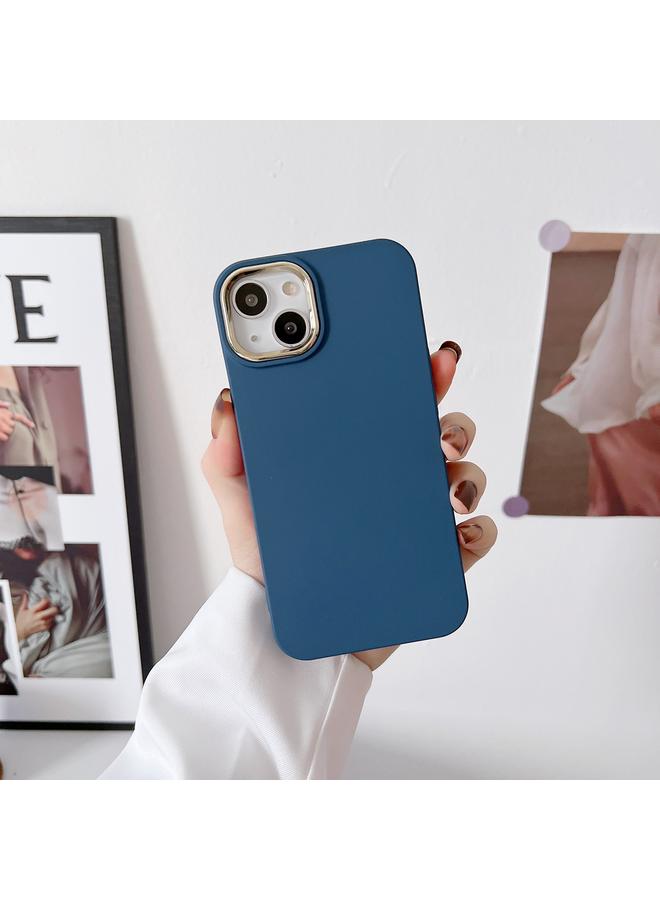 اس-توب جراب لهاتف iPhone 14 مصنوع من السيليكون السائل المطلي بالكهرباء + جراب من الفلانيل - Image 1