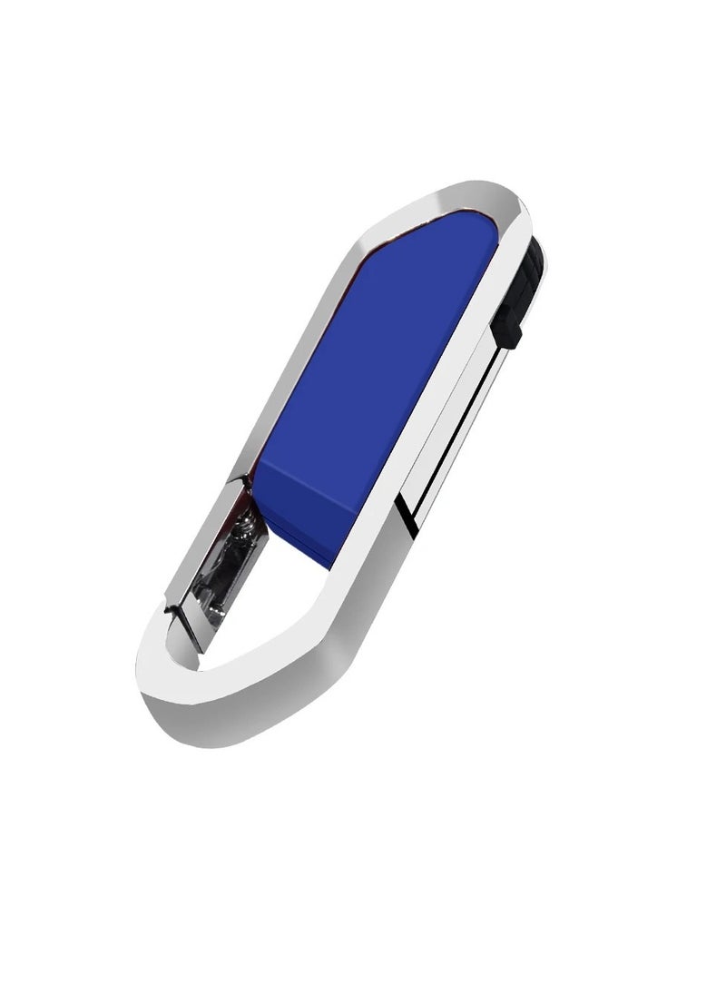 AROAQ USB Flash Drive, Portable Metal Thumb Drive with Keychain, USB 2.0 Flash Drive Memory Stick, Convenient and Fast Pen Thumb U Disk for External Data Storage, (1pc 8GB Blue)  - Image 1