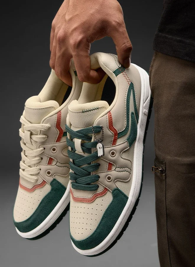 The Souled Store  The Souled Store Men Urban Blaze Colourblocked Low Top Sneakers  | Best Price UAE