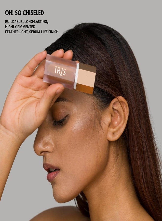 Iris Cosmetics IRIS Beauty Contour Duo | She’s Toasted Liquid Contour with Luminous HD Blending Brush | Lightweight, Buildable, Natural Definition & Sculpting Makeup for All Skin Tones - Image 4
