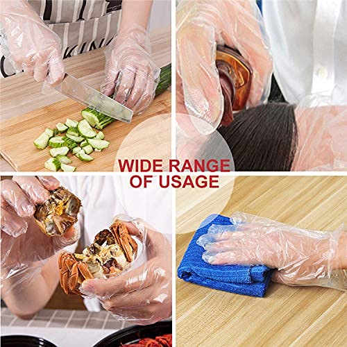 Stylo Biodegradable & 100% Compostable Disposable Hand Gloves, Transparent Hand Gloves for cleaning/Kitchen/Restaurant/Gardening/Public Areas (200 PIECES) - Image 3