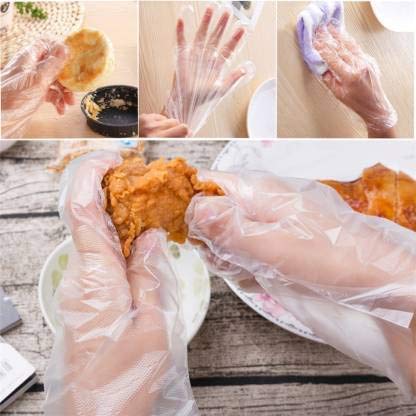 Stylo Biodegradable & 100% Compostable Disposable Hand Gloves, Transparent Hand Gloves for cleaning/Kitchen/Restaurant/Gardening/Public Areas (200 PIECES) - Image 4