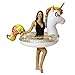 PoolCandy Inflatable Animal Pool Tubes Swim Rings Unicorn Glitter Filled 48 inch Animal Pool Tube Swim Ring - Image 4