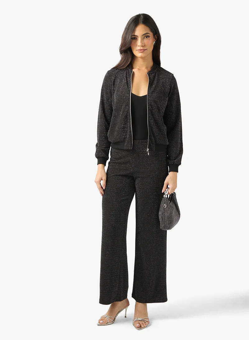 Vero Moda  Vmberlin Glitter Long Sleeve Bomber Jacket for Women | Best Price UAE