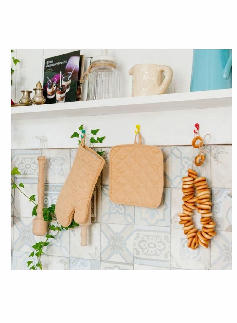 SYOSI Colored Push Pin, KASTWAVE Plastic Colored Push Pin Hooks Wall Hooks Mixed Color Thumb Nail For Cork Board Map Photo Calendar, Home Office School Supplies (50Pcs) - Image 4