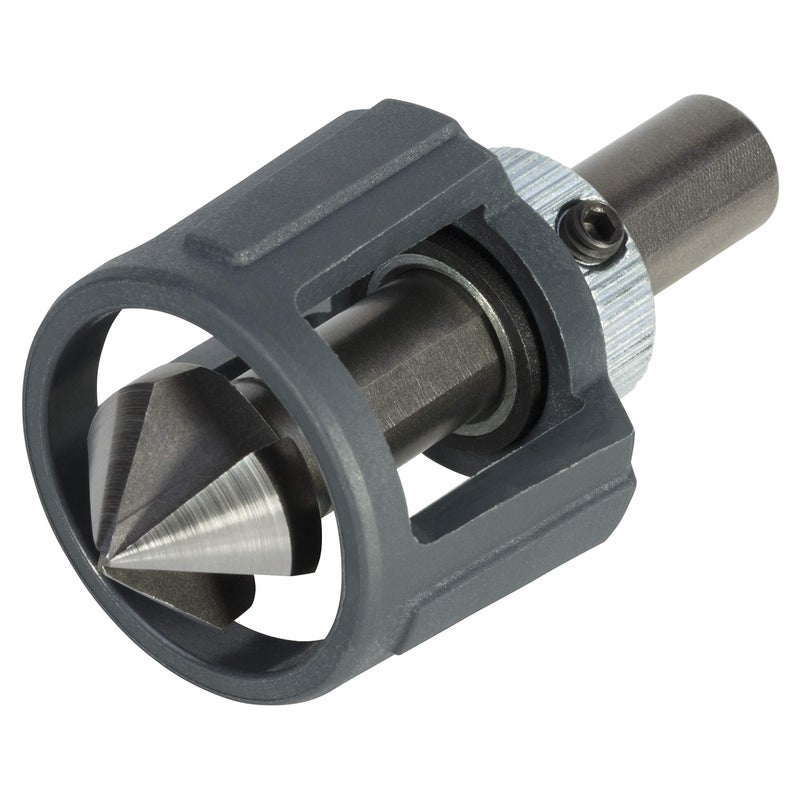 wolfcraft HSS Conical Countersink with Depth Stop, Ø 16.5 mm, Triangular Shank I 4391000 I for Precise countersinking of Drill Holes for Flush Screw Connections in Metal and Plastic - Image 3