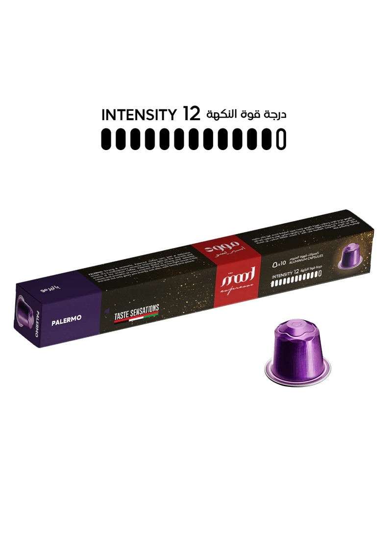 Mood Espresso Nespresso Compatible Aluminium Coffee Capsules - Palermo 10 Capsules (52g) - Image 2