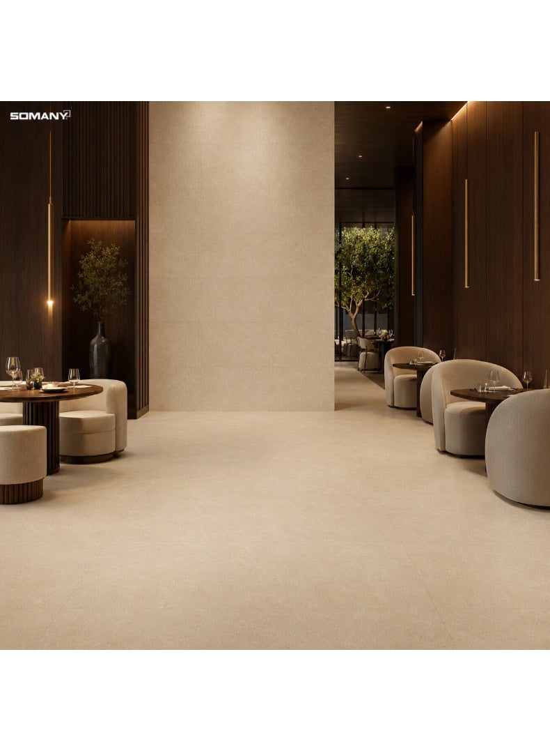 SOMANY Fennel Beige 26 Shape V2 Floor Tile | 800x2600mm Large Format Slab | 15mm Thickness | Premium Beige Stone Finish | 2.08 SQM - Image 3