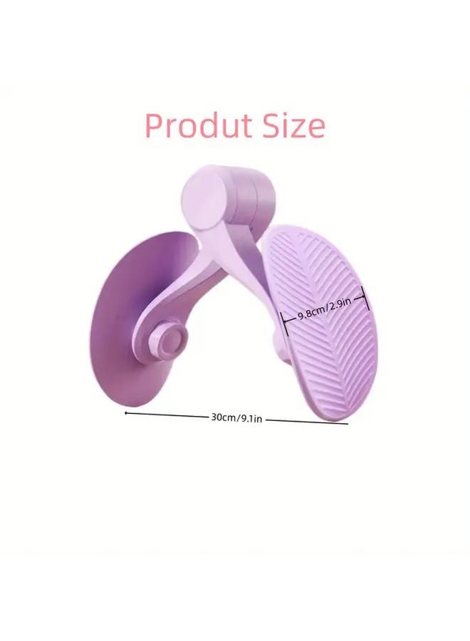 Pink Yoga Muscle Trainer Multifunctional Leg Clamp for Home Gym Body Sculpting Resistance Training - Image 4