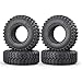 RCLIONS 4PCS Rubber 19 Rocks Tires with Foam Insert for Axial SCX10TRX4SCX10IISCX10III D90 D110 Redcat Gen7 Gen8 110 RC Crawler Car - Image 3