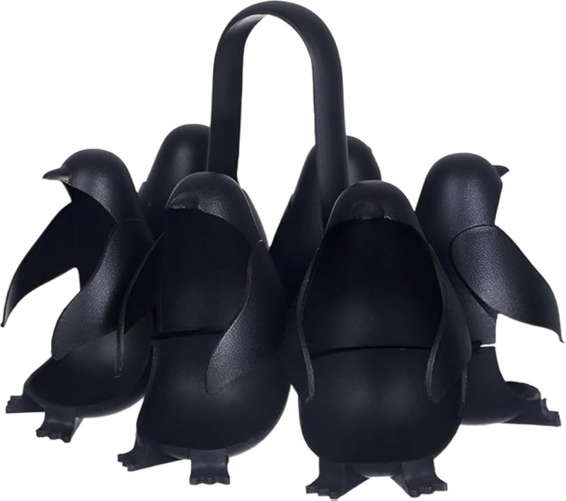 منظم البيض - حاوية موفرة للمساحة على شكل بطريق تتسع لما يصل إلى 6 بيضات، مثالية للحفاظ على نضارة البيض وجعل التعامل معه أكثر ملاءمة.