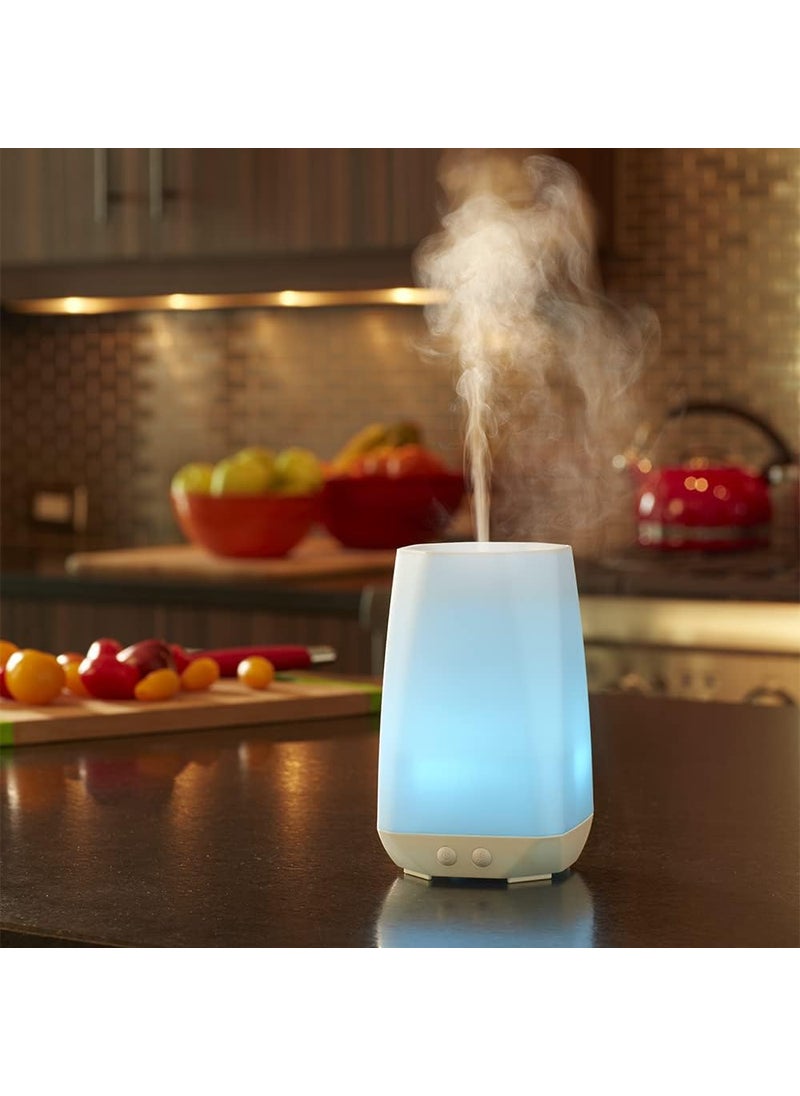 HoMedics HoMedics Connect Ultrasonic Aroma Diffuser White  140mL Humidifier with ColorChanging Light  Up To 65 Hours Continuous Runtime 13 Hours Intermittent Runtime 2Pack Essential Oil Starter Kit  - Image 2