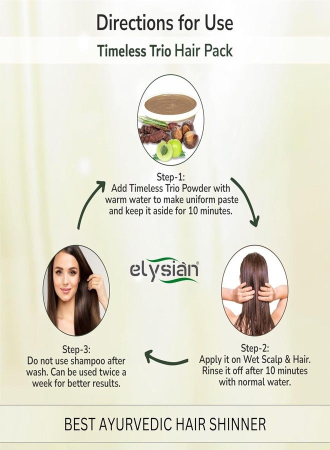 إليسيان مجموعة إليسيان من مسحوق الريثا والأملا والشيكاكاي العضوي - 100 غرام (3 عبوات × 100 غرام) | عبوة صابون بودرة طبيعية 100%، جوز الأريثا، الأملا لتنظيف الشعر ومنحه لمعاناً - Image 4