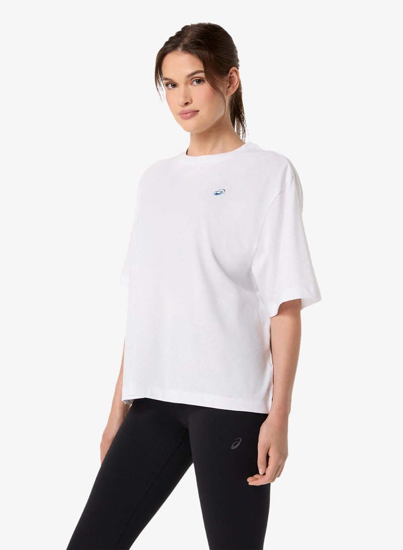 asics Spiral Embroidery Logo T-Shirt - Image 3