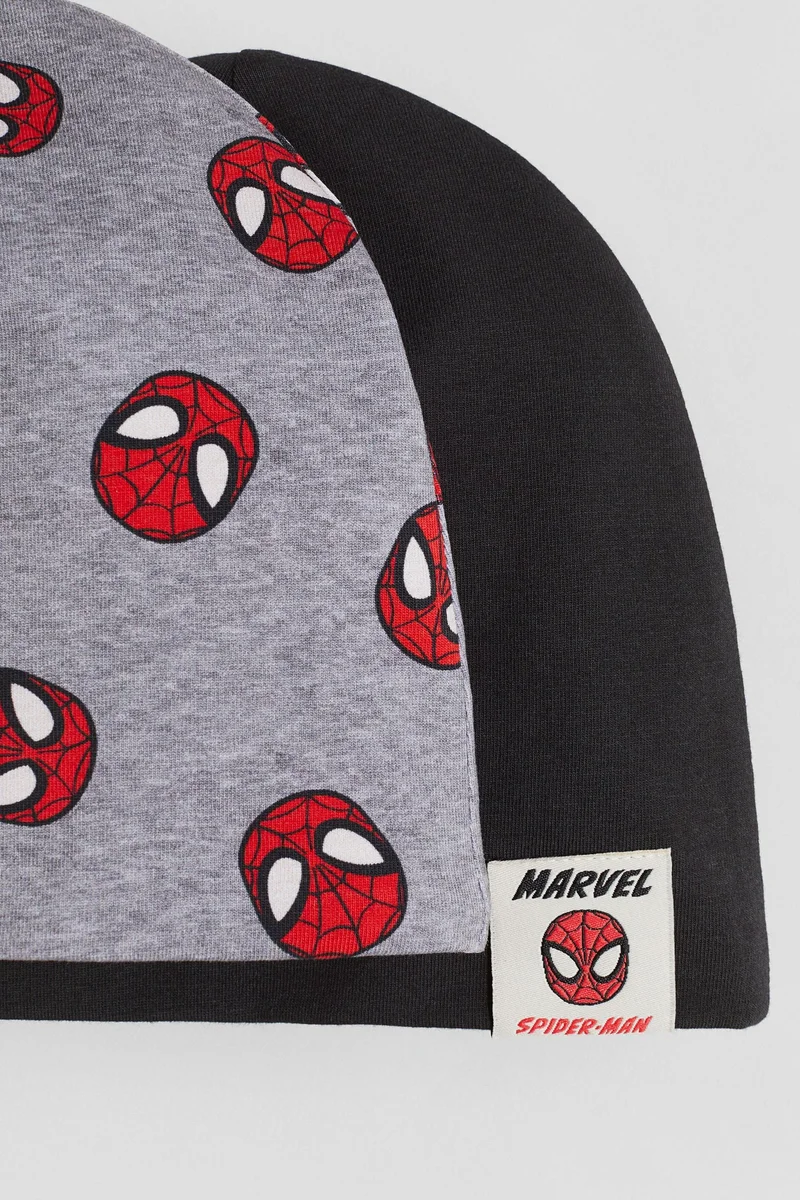 H&M 2-pack printed jersey beanies