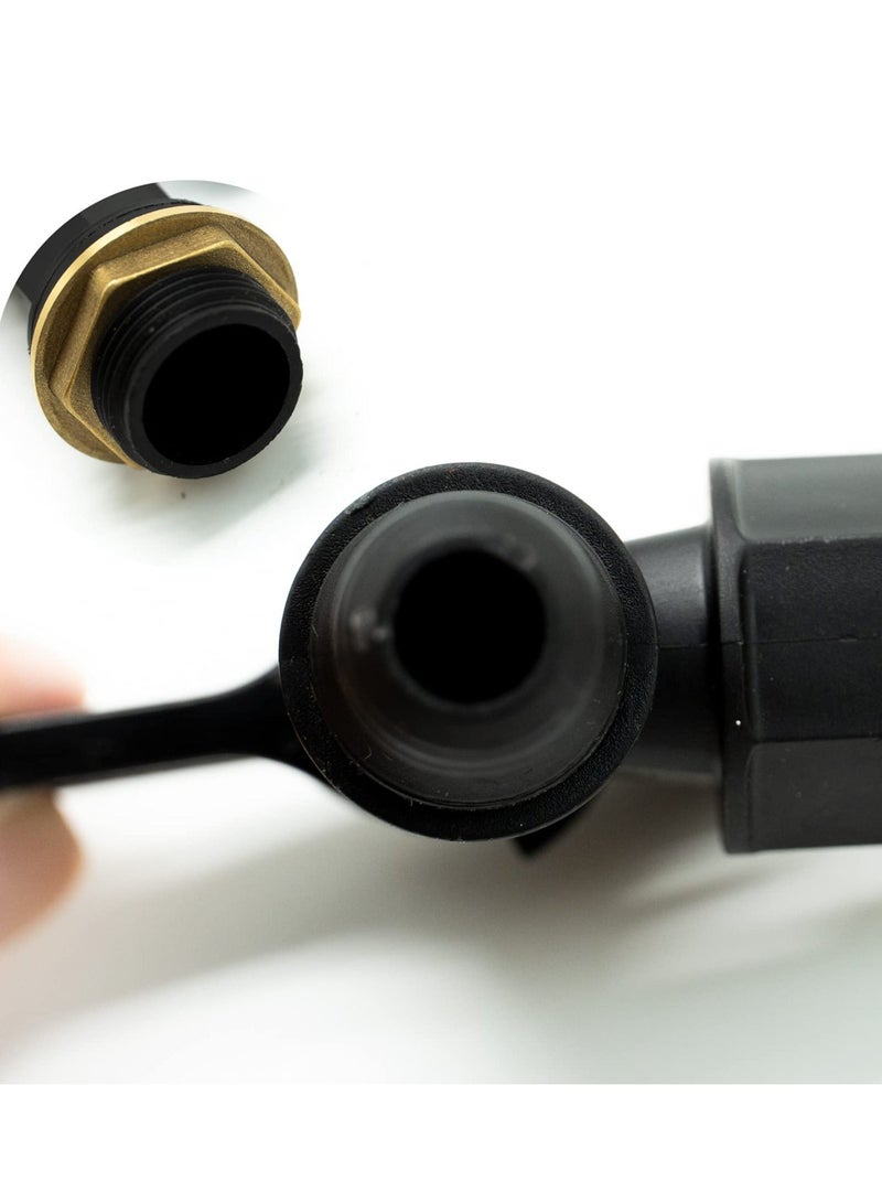 Water Tap Hosepipe Rain Barrel 3/4 Thread Tank Valve Adapter Ton Barrel Accessories Plastic Snap Fit Water Rain Barrel Tap for Home Garden Water Connectors - Image 5