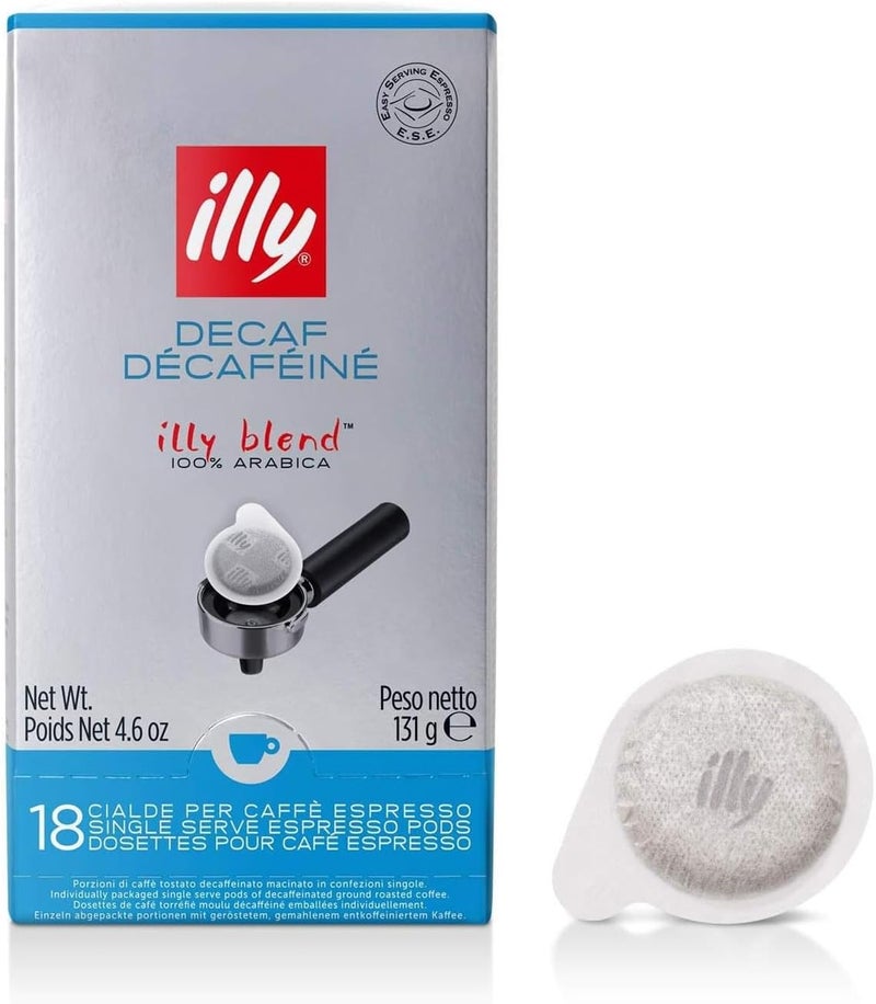 illy E.S.E. Pods Coffee - Decaf - 18 Count - Image 1