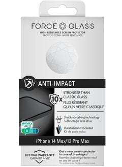 FORCE Force Glass IPhone 14 Max / 13 Pro Max Anti Impact Screen Protector Lifetime Warranty  - Image 1