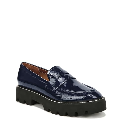 Franco Sarto Womens Balin Lug Sole Chunky Loafer, Midnight, 9.5 - Image 1