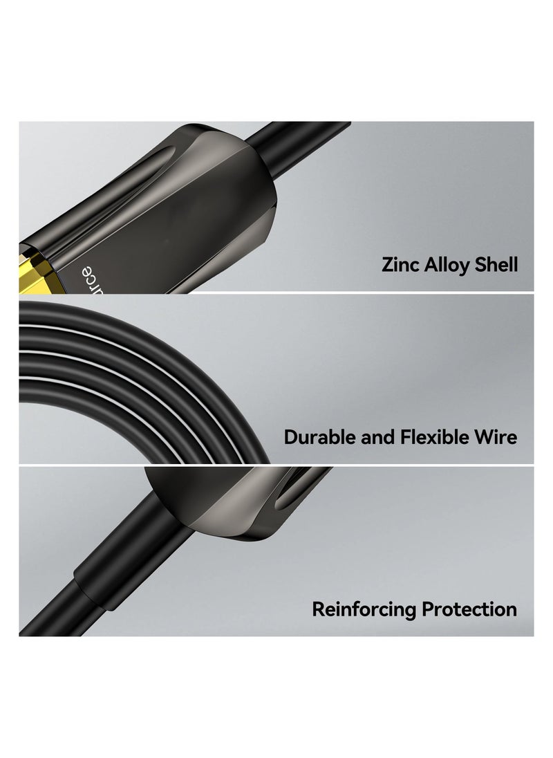 8K Fiber Optic HDMI Cable 6FT, 48Gbps Ultra High Speed HDMI 2.1 Cable, 8K@60Hz 4K@120Hz, Unidirectional Active HDMI Cord, Support HDR/HDCP2.2/eARC/Dolby Vision, Compatible with PS5, Xbox Series X - Image 5