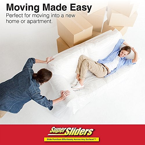 Super Sliders 4 Pack – 2.5" x 9" Heavy-Duty Furniture Sliders for Carpet – Reusable Plastic Sliders for Moving Couches, Tables, Appliances & More – Effortless Furniture Movers - Image 5