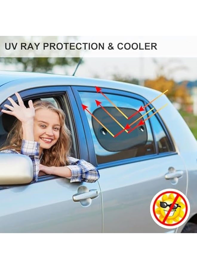 Car Sun Shade, 2 Pack Car Window Shade for Baby Universal Cling Sunshade for Car Side Window Sun Glare and UV Protection for Kids/Adults/Pets Suction Cup Stick Fits 98% CarsCars(50 x 30cm) - Image 4