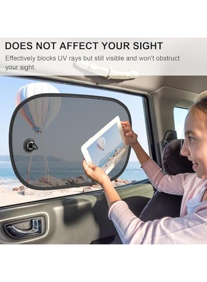 Car Sun Shade, 2 Pack Car Window Shade for Baby Universal Cling Sunshade for Car Side Window Sun Glare and UV Protection for Kids/Adults/Pets Suction Cup Stick Fits 98% CarsCars(50 x 30cm) - Image 5