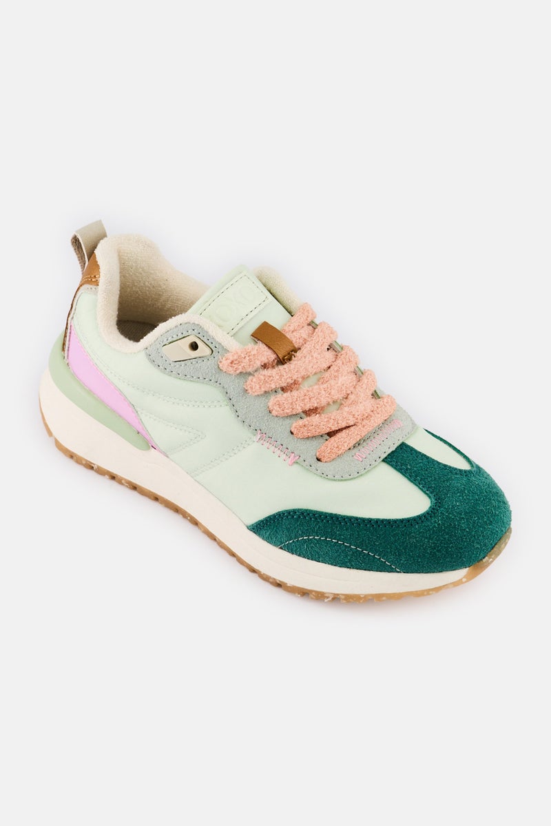 XOXO Women Lace Up Casual Shoes, Multicolor - Image 1