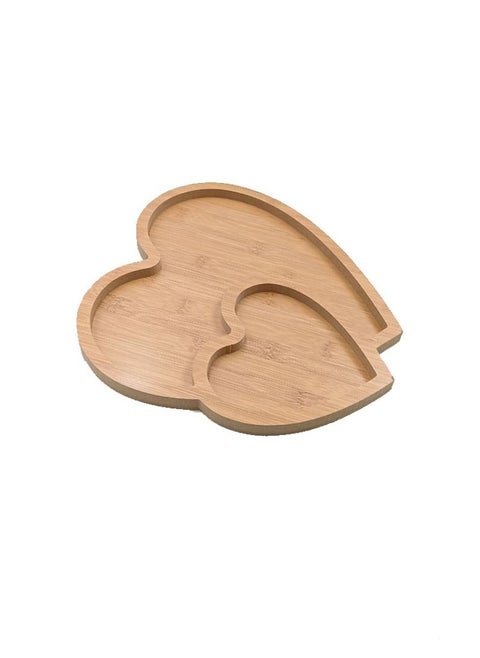 Serving dish divided into 2 sections 30x30cm