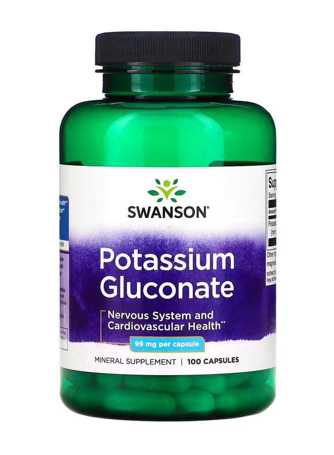 سوانسون جلوكونات البوتاسيوم ، 99 ملجم ، 100 كبسولة