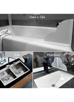 Generic Large Bathtub Shower Splash Guard Kit Self-Adhesive Corner Guards Waterproof Pack of 2 (9.25 x 9.25 inches) Keep Water in Bath or Shower  - Image 5