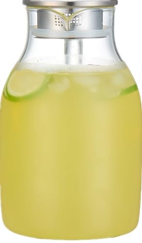 Karafu 68 Oz/2 Liter Glass Pitcher with Lid, Heat Resistant Water Jug for Hot/Cold Water, Ice tea and Juice Beverage - Image 4